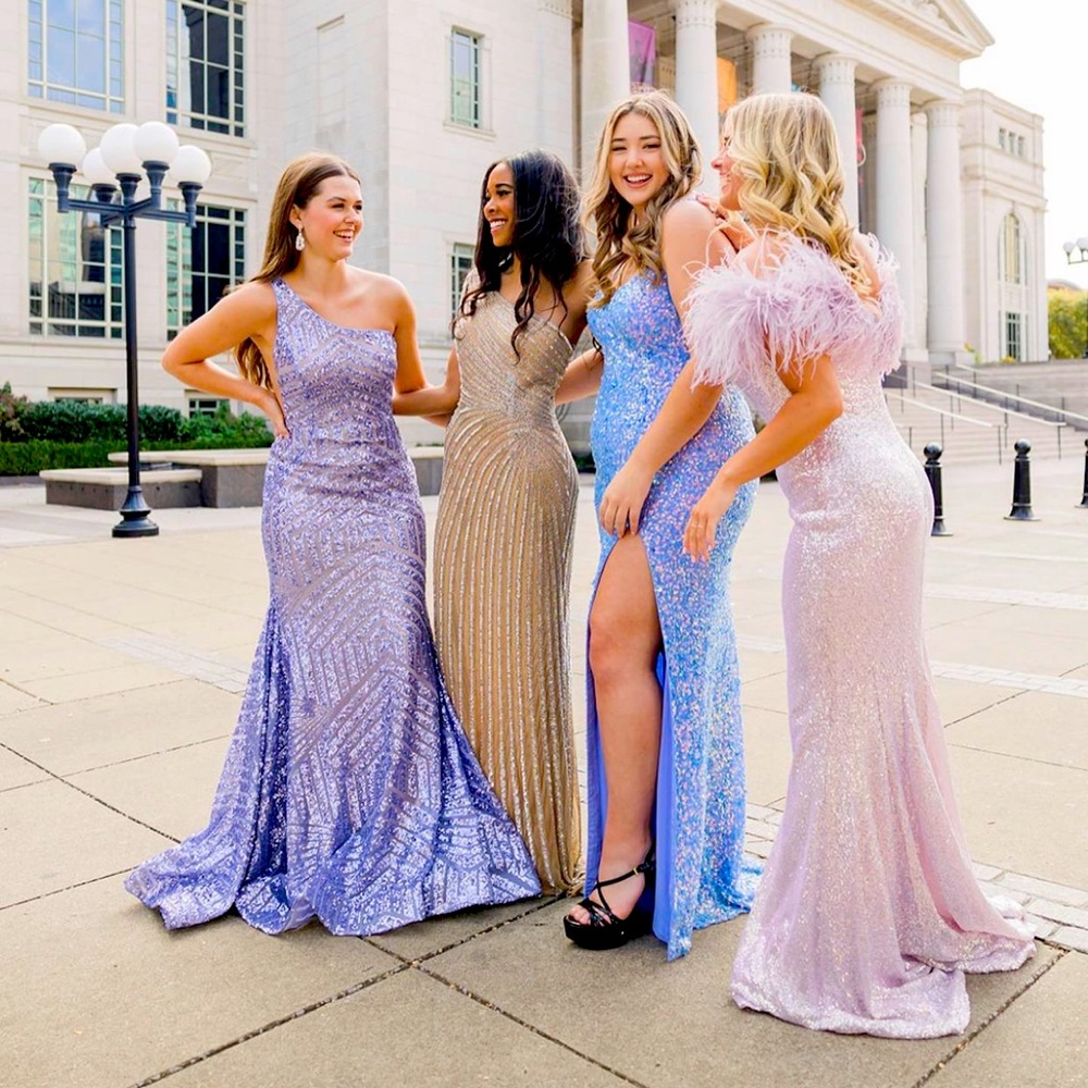 Jovani One Shoulder Purple 💜 Prom or Wedding Guest Gown